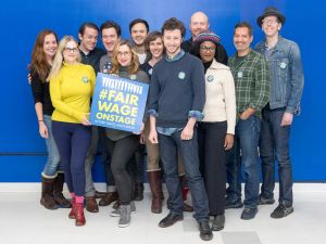 Members of Fair Wage On Stage